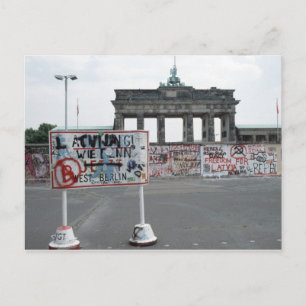 Carte Postale Le mur de Berlin