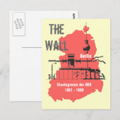 Carte Postale Le Mur du design spécial (Devant / Derrière)