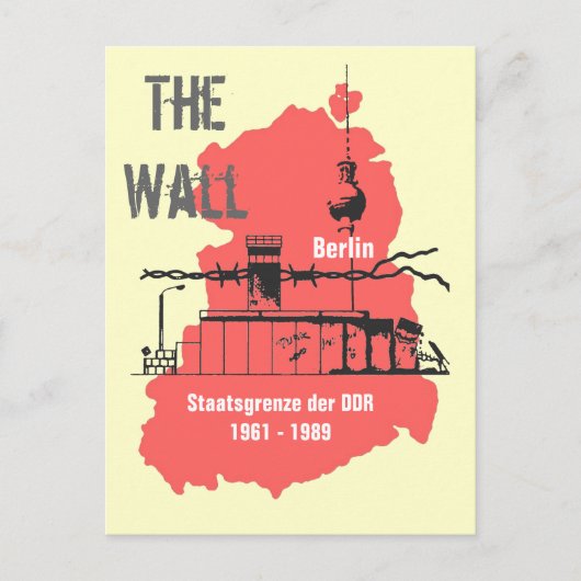 Carte Postale Le Mur du design spécial (Devant)