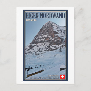Carte Postale Le mur nord de l'Eiger