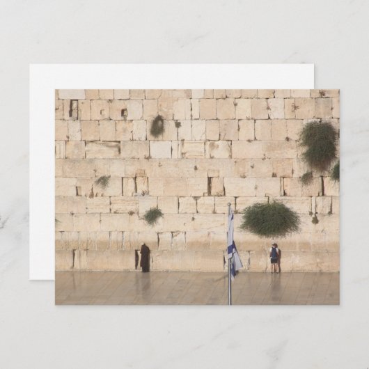 Carte Postale Le Mur Occidental (Kotel), Jérusalem (Devant / Derrière)