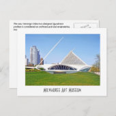 Carte Postale Le musée d'art de Milwaukee (Devant / Derrière)