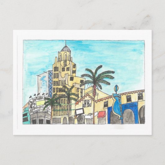 Carte Postale Le musée de cire d'Hollywood (Devant)