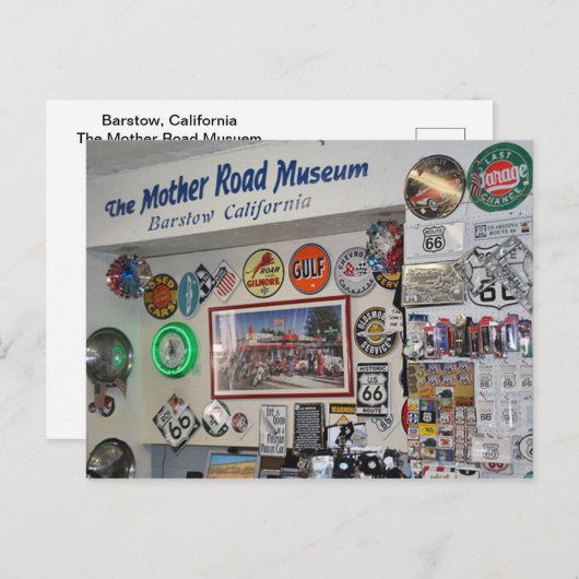 Carte Postale Le musée de la route mère (Devant / Derrière)