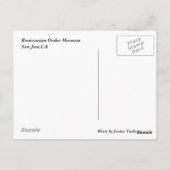 Carte Postale Le musée de Rosicrucia (Dos)