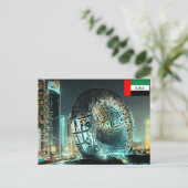 Carte Postale Le Musée du Futur à Dubaï (Debout devant)