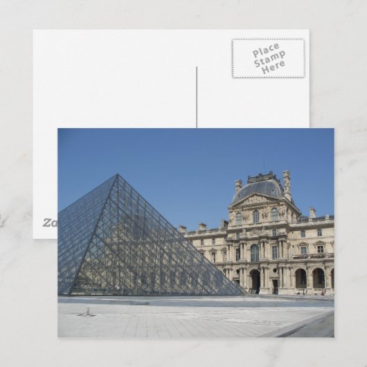 Carte Postale Le musée du Louvre (Devant / Derrière)