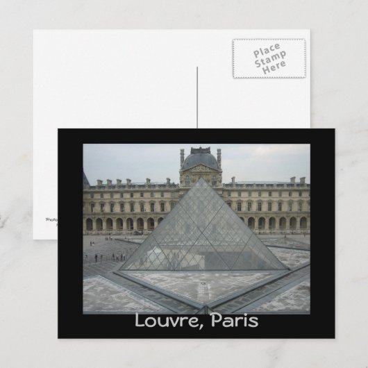 Carte Postale Le musée du Louvre (Devant / Derrière)