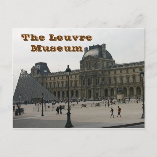 Carte Postale Le musée du Louvre à Paris (Devant)