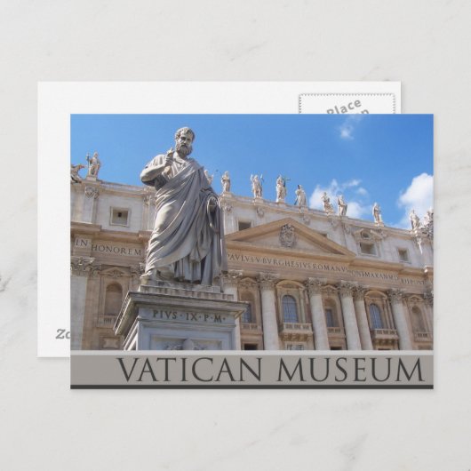 Carte Postale Le musée du Vatican (Devant / Derrière)