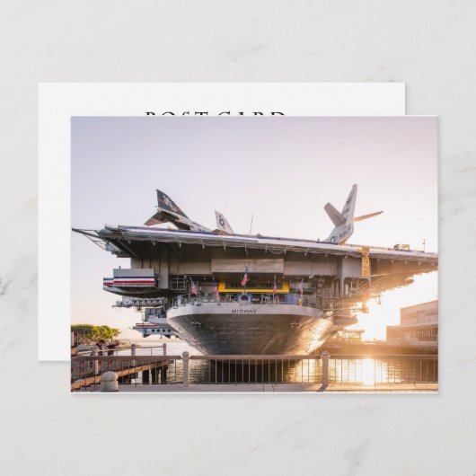 Carte Postale Le musée USS Midway (Devant / Derrière)