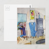 Carte Postale Le musicien (Devant / Derrière)