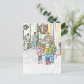 Carte Postale Le musicien au marché de Pike (Debout devant)