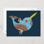 Carte Postale Le Narwhal (Devant / Derrière)