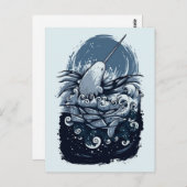 Carte Postale Le Narwhal (Devant / Derrière)