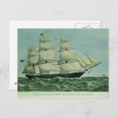 Carte Postale Le navire Clipper 'Highflyer', 1111 tonnes (Devant / Derrière)