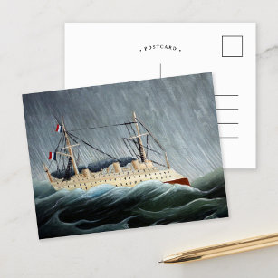Carte Postale Le navire dans la tempête   Henri Rousseau