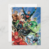 Carte Postale Le New 52 - Justice League #1 (Devant / Derrière)
