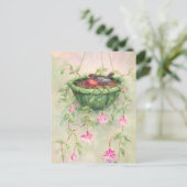 Carte Postale Le NID de ROBIN par SHARON SHARPE (Debout devant)