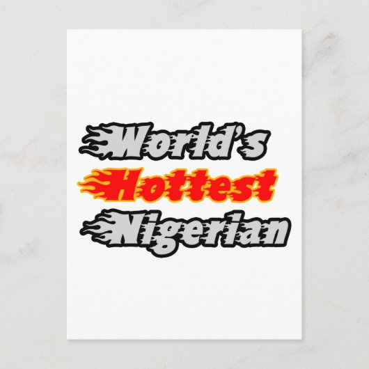 Carte Postale Le Nigérian le plus chaud du monde (Devant)