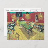 Carte Postale Le Night Café de Van Gogh (Devant / Derrière)