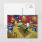 Carte Postale Le Night Café de Vincent Van Gogh (Devant / Derrière)