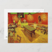 Carte Postale Le Night Café de Vincent Van Gogh (Devant / Derrière)