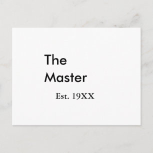 Carte Postale Le nom de patron est année date homme roi titre