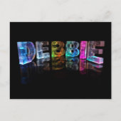 Carte Postale Le nom Debbie en lumières 3D (photo) (Devant)