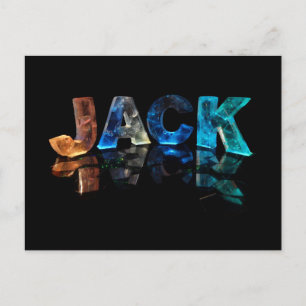 Carte Postale Le nom Jack en lumières 3D (photo)