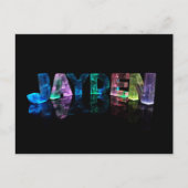 Carte Postale Le nom Jayden en lumières 3D (photo) (Devant)