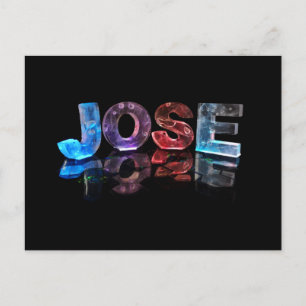 Carte Postale Le nom Jose en lumières 3D (photo)