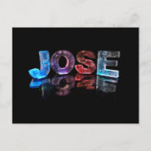 Carte Postale Le nom Jose en lumières 3D (photo) (Devant)