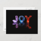 Carte Postale Le nom Joy in 3D Lights (Photographie) (Devant / Derrière)