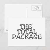 CARTE POSTALE LE PACKAGE TOTAL (Devant / Derrière)