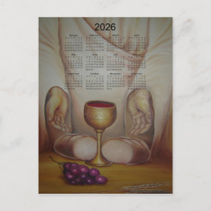 Carte Postale Le Pain de Vie : Calendrier 2026 de la Sainte Euch
