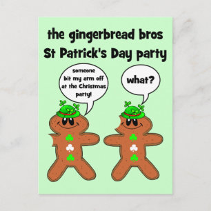 Carte Postale le pain d'épices bros St Patrick's Day party