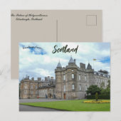 Carte Postale Le Palais de Holyroodhouse Édimbourg Écosse (Devant / Derrière)