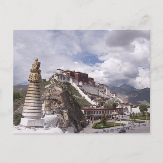 Carte Postale Le palais de Potala au Tibet (Devant)