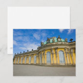 Carte Postale Le palais de Sanssouci (Devant / Derrière)