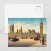 Le Palais de Westminster Gravure sur Bois Japonais
