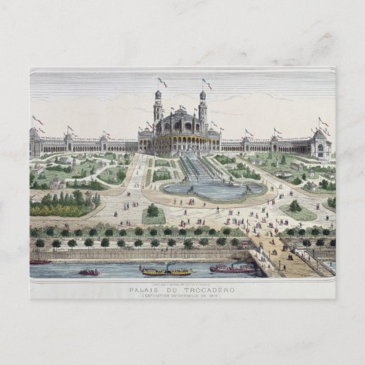 Carte Postale Le Palais du Trocadéro (Devant)