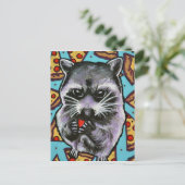 Carte Postale Le panda de déchets trouve l'amour (Debout devant)