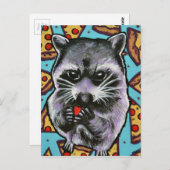 Carte Postale Le panda de déchets trouve l'amour (Devant / Derrière)