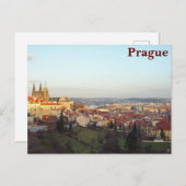 Carte Postale Le panorama de Prague (Devant / Derrière)