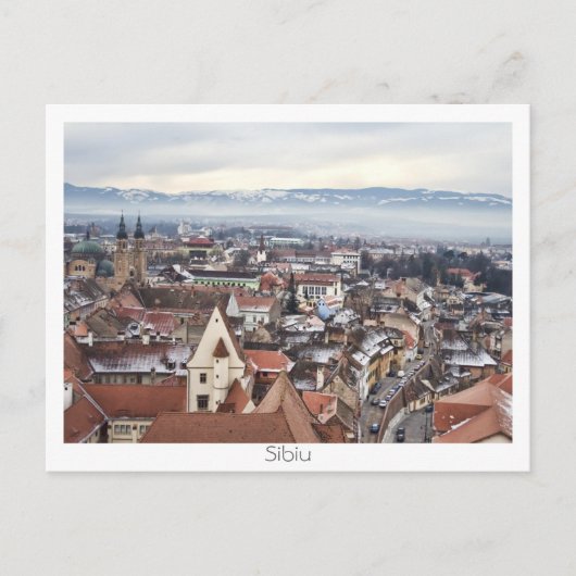 Carte Postale Le panorama de Sibiu (Devant)
