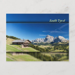 Carte Postale Le panorama sur la montagne du Tyrol du Sud
