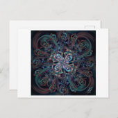 Carte Postale Le paon (Devant / Derrière)