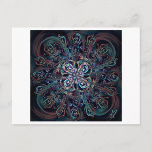 Carte Postale Le paon (Devant)