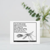 Carte Postale Le papa Jambes longues et la mouche (Debout devant)